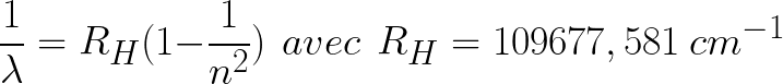 formule de rydberg
